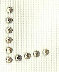 Hot Fix Rhinestone Letter L